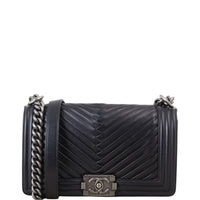 Chanel Boy Old Medium Pleated
