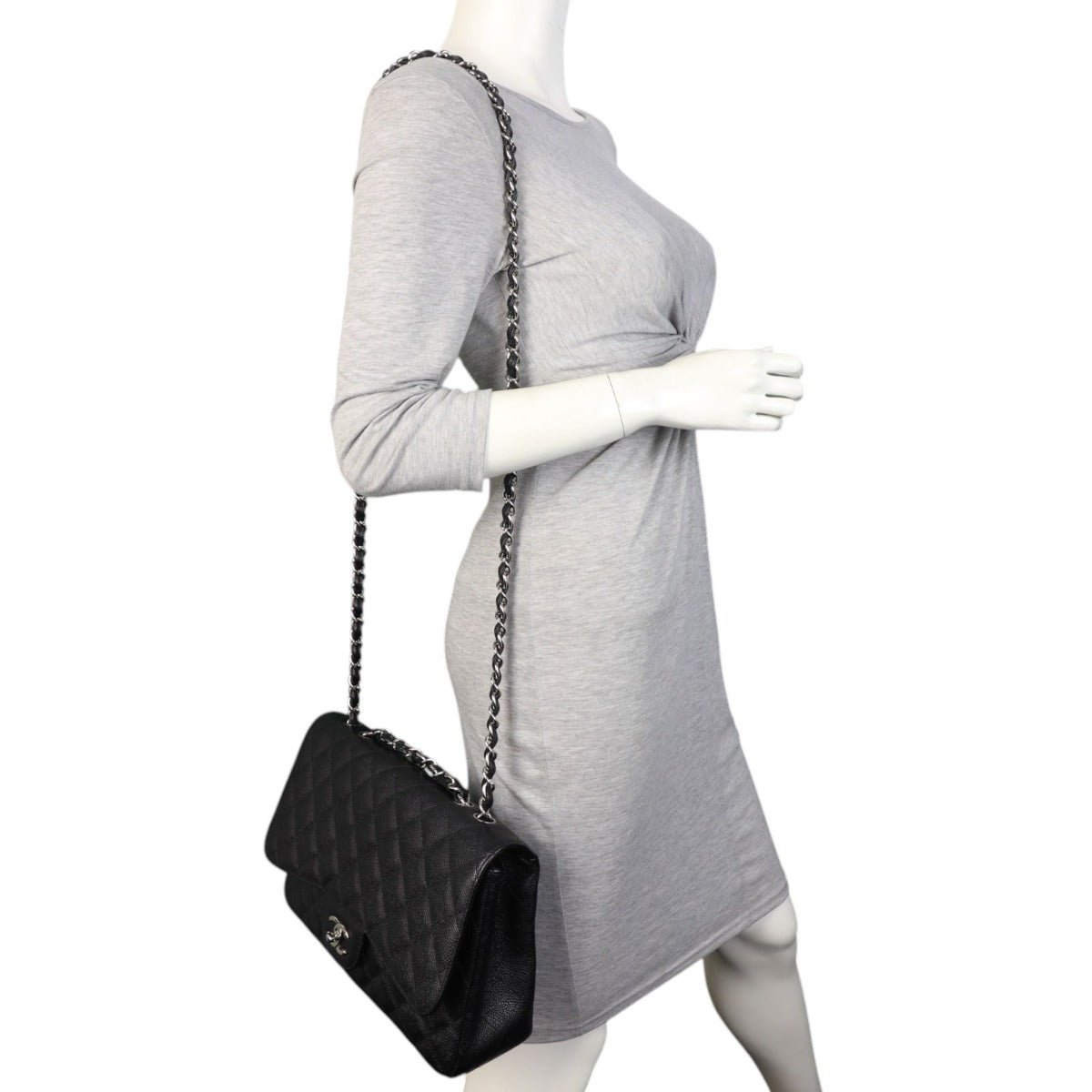 Chanel Classic Single Flap Jumbo Caviar