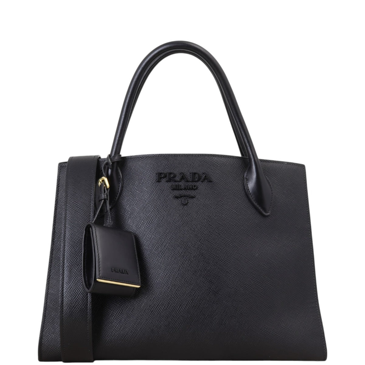 Prada Saffiano Cuir Monochrome Medium Bag
