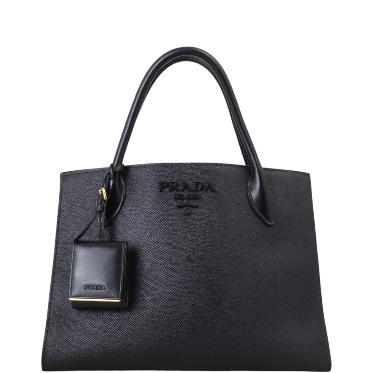 Prada Saffiano Cuir Monochrome Medium Bag