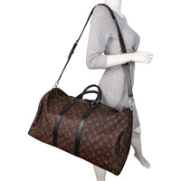 Louis Vuitton Keepall 55 Bandouliere Monogram Macassar