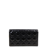Dior Lady Dior Patent Cannage Pouch