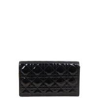 Dior Lady Dior Patent Cannage Pouch