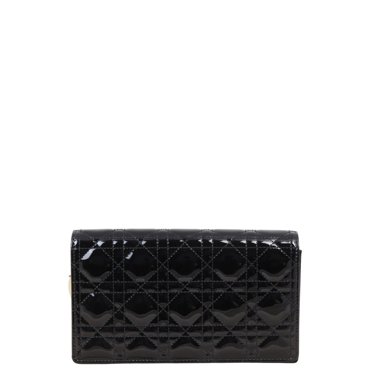 Dior Lady Dior Patent Cannage Pouch