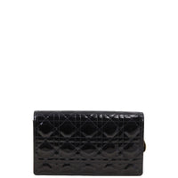 Dior Lady Dior Patent Cannage Pouch