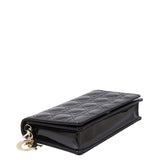Dior Lady Dior Patent Cannage Pouch