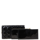 Dior Lady Dior Patent Cannage Pouch