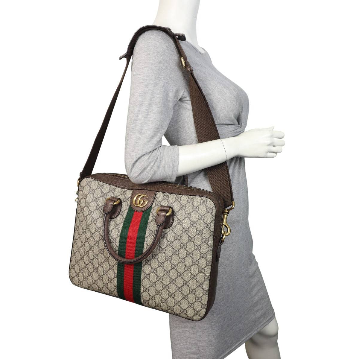 Gucci GG Supreme Web Briefcase