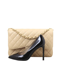 Chanel Classic Double Flap Jumbo Caviar