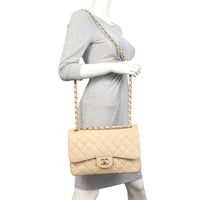 Chanel Classic Double Flap Jumbo Caviar