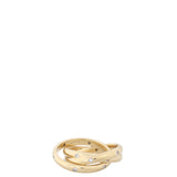 Cartier Constellation Trinity Diamond 18k Yellow Gold Ring
