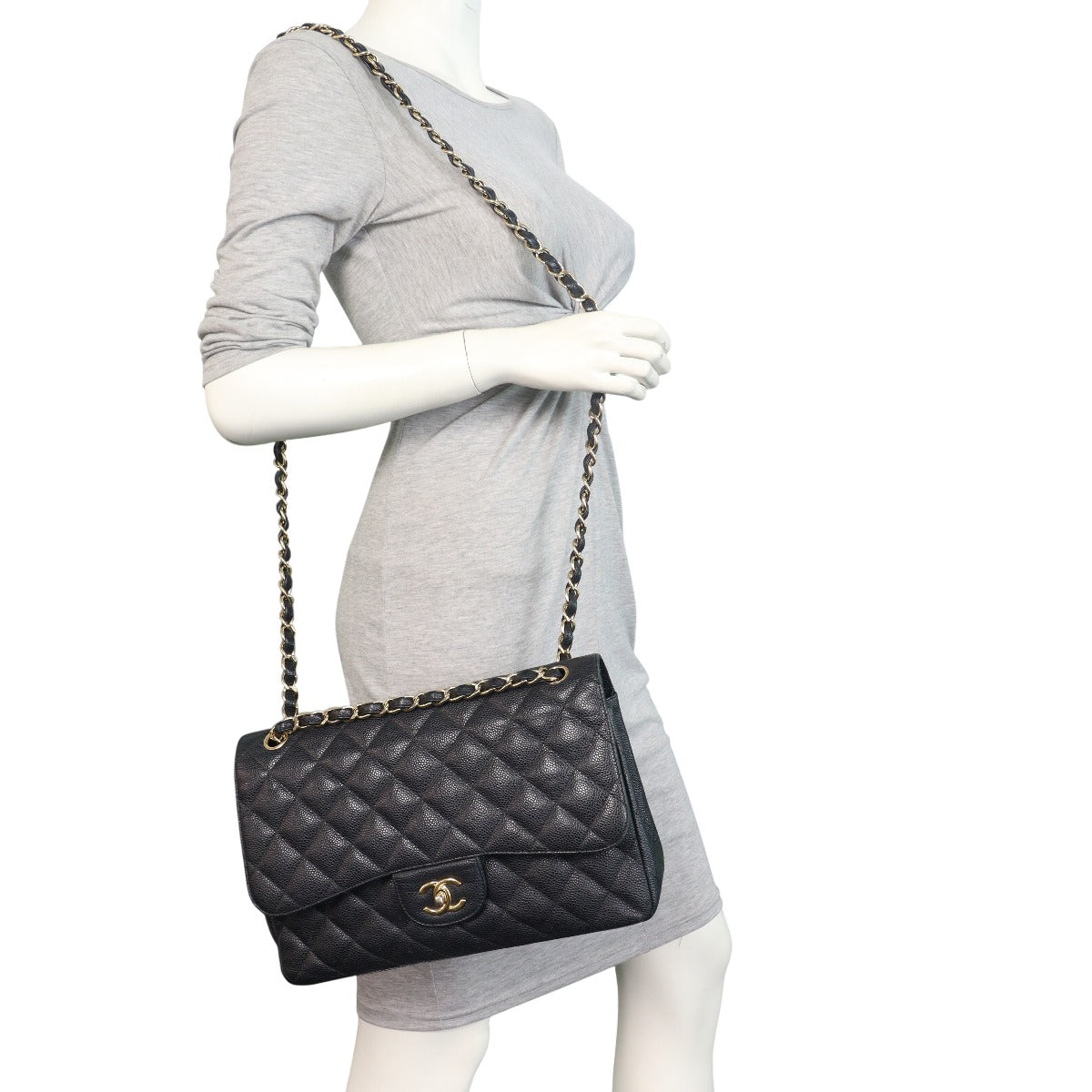 Chanel Classic Double Flap Jumbo Caviar