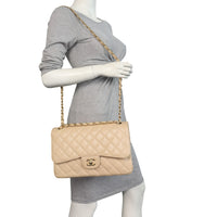 Chanel Classic Double Flap Jumbo Caviar