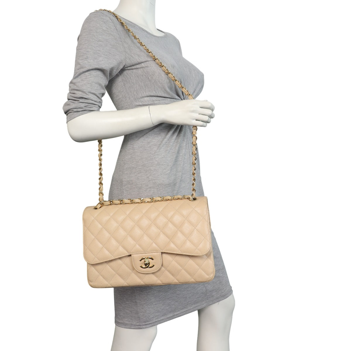 Chanel Classic Double Flap Jumbo Caviar