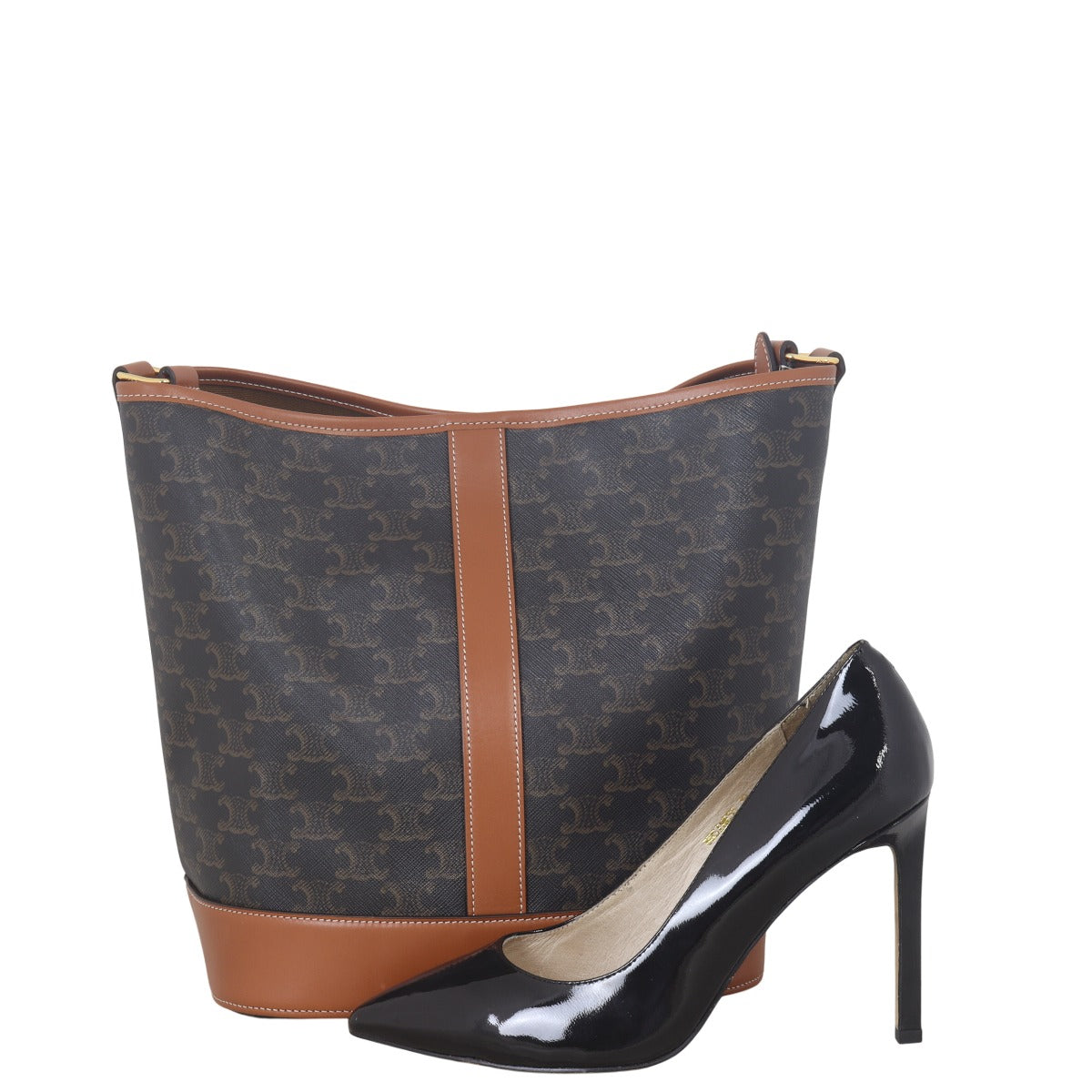 Celine Triomphe Bucket Bag Medium