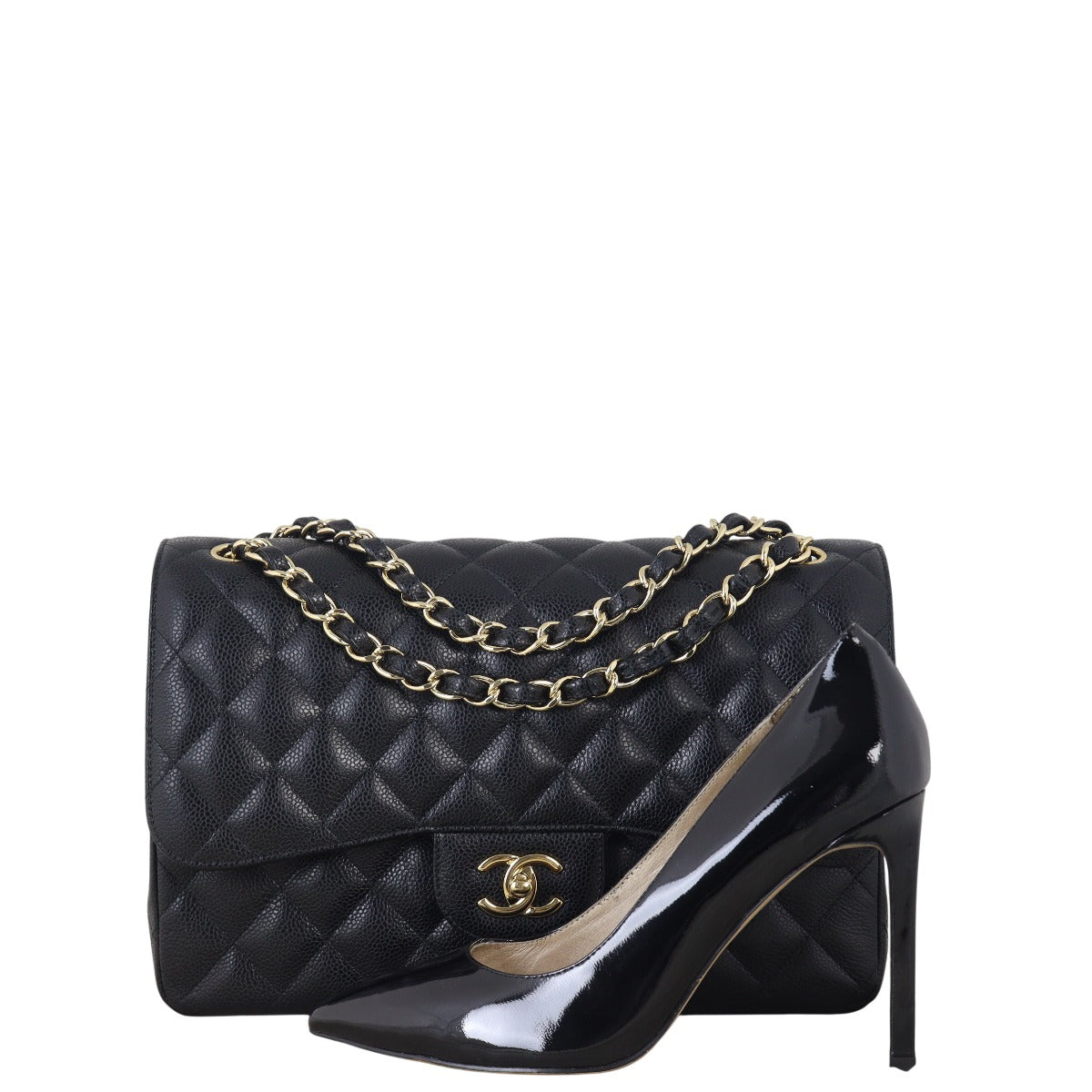Chanel Classic Double Flap Jumbo Caviar