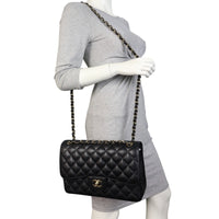 Chanel Classic Double Flap Jumbo Caviar