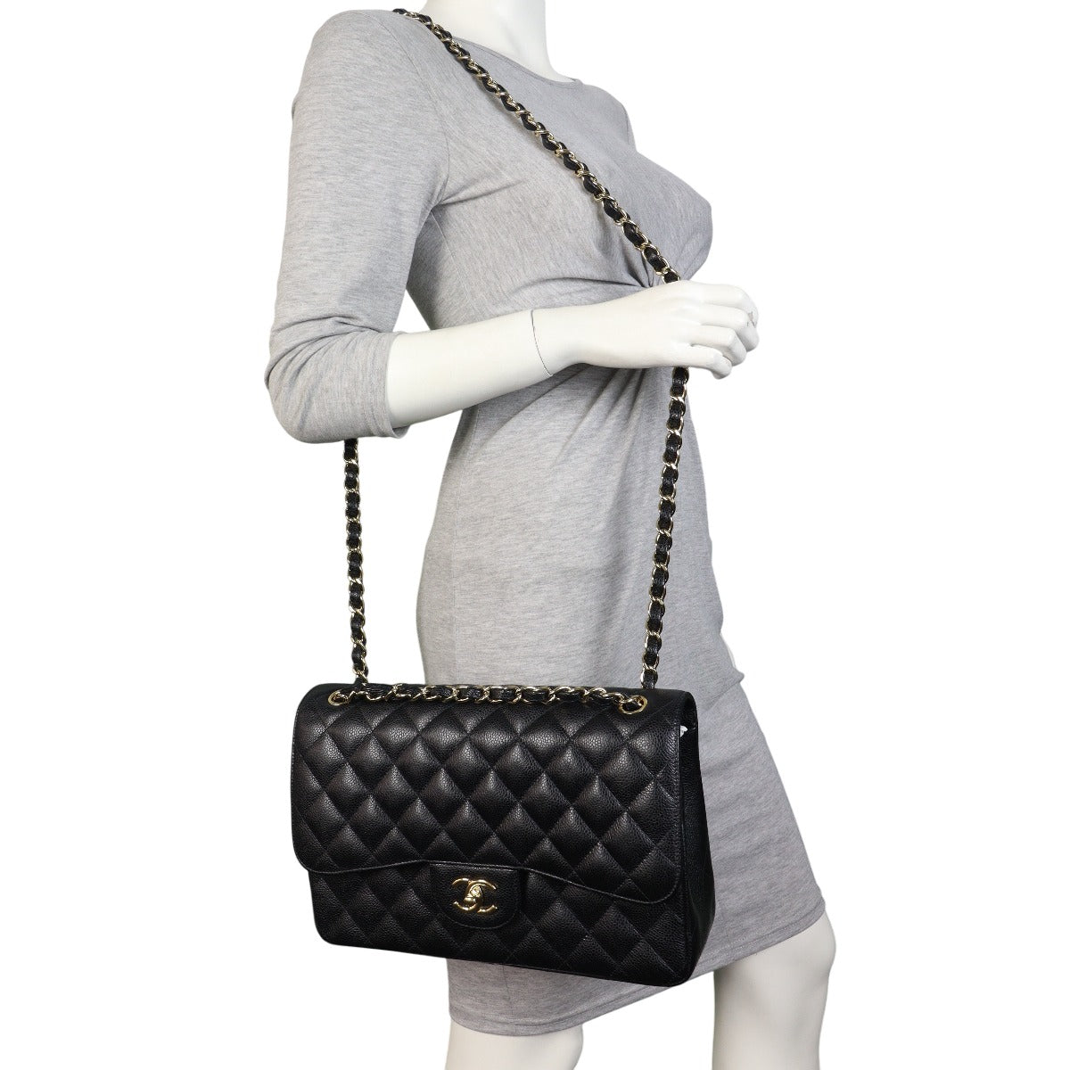 Chanel Classic Double Flap Jumbo Caviar