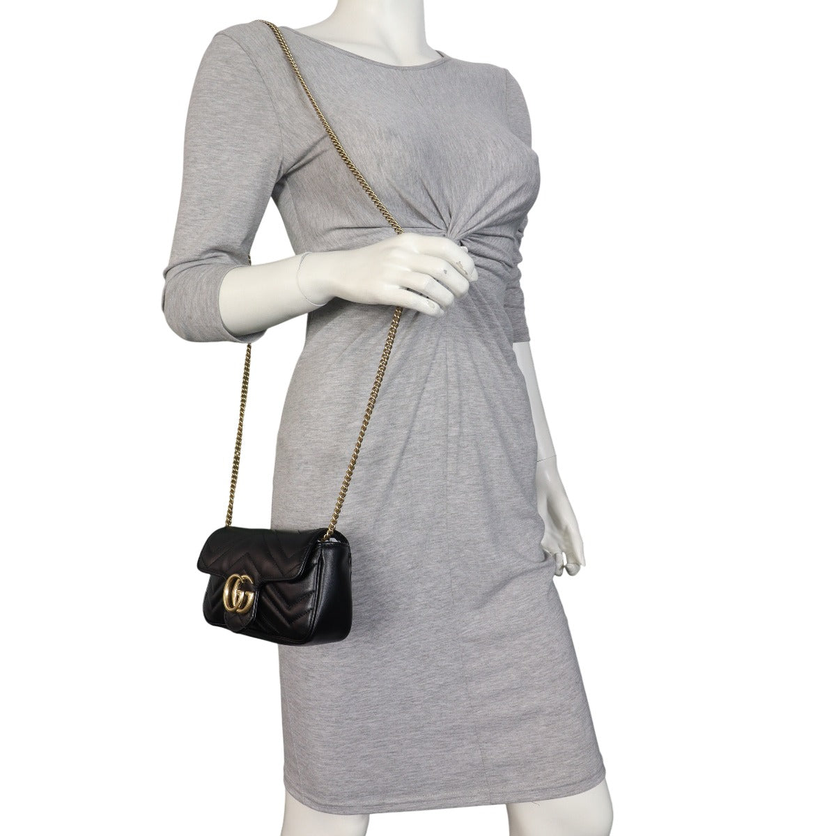 Gucci GG Marmont Matelasse Super Mini Shoulder Bag