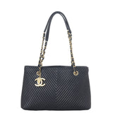Chanel Surpique Chevron Tote