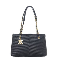 Chanel Surpique Chevron Tote