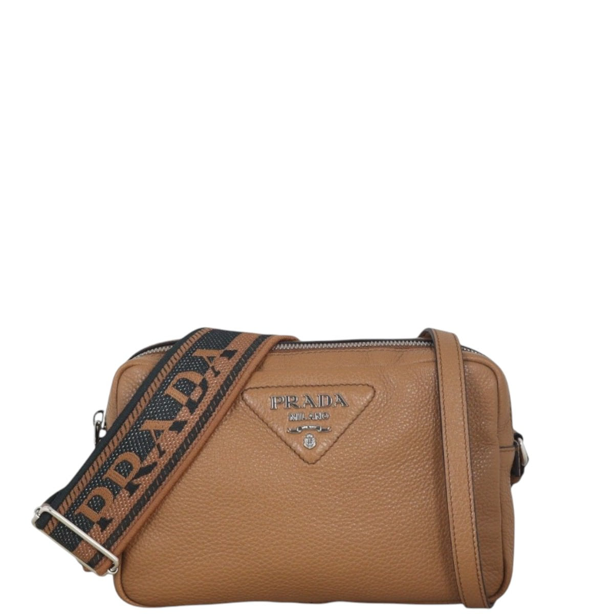 Prada Vitello Daino Double Zip Camera Bag