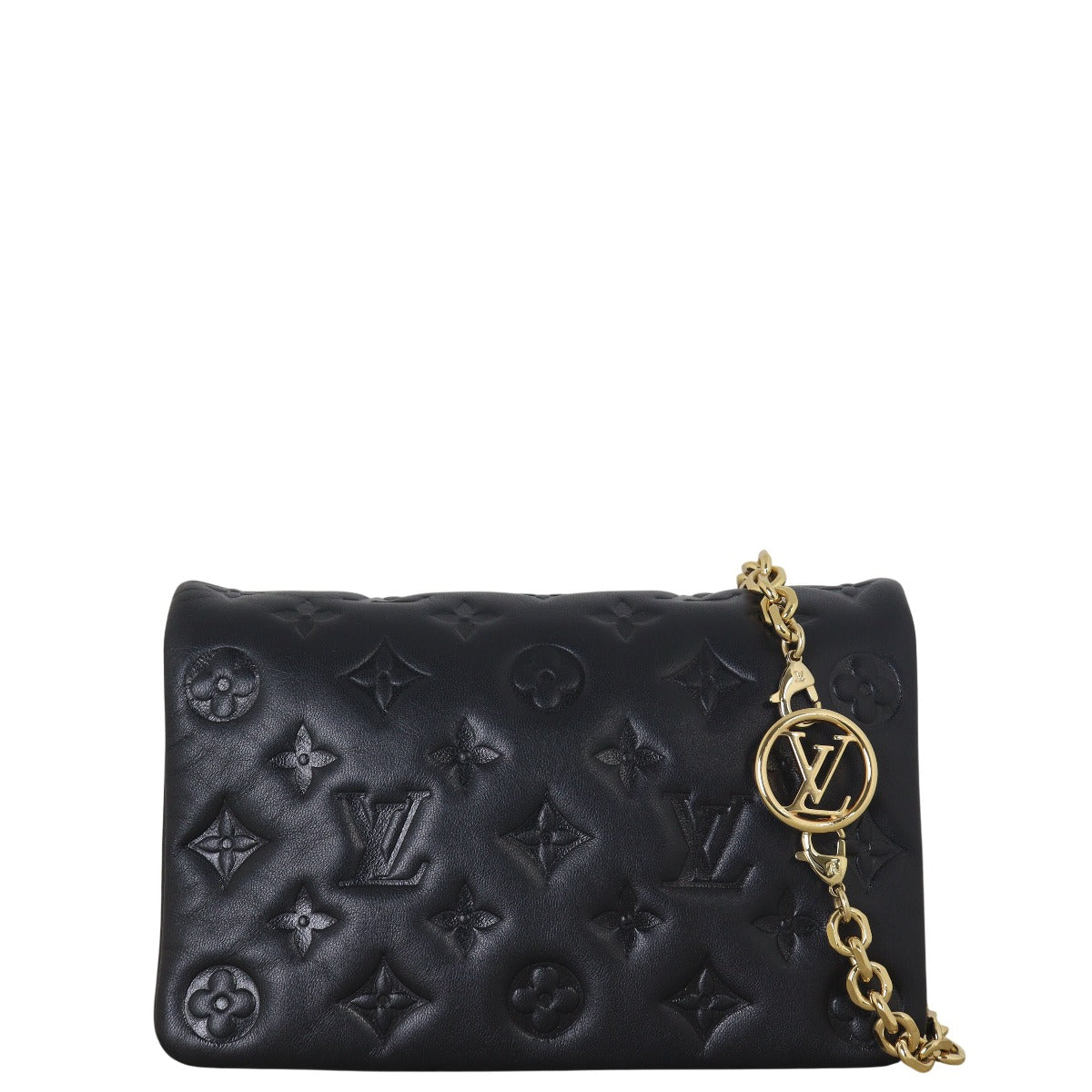 Louis Vuitton Pochette Coussin Monogram Embossed Lambskin