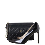 Chanel Front Pocket Wristlet Clutch