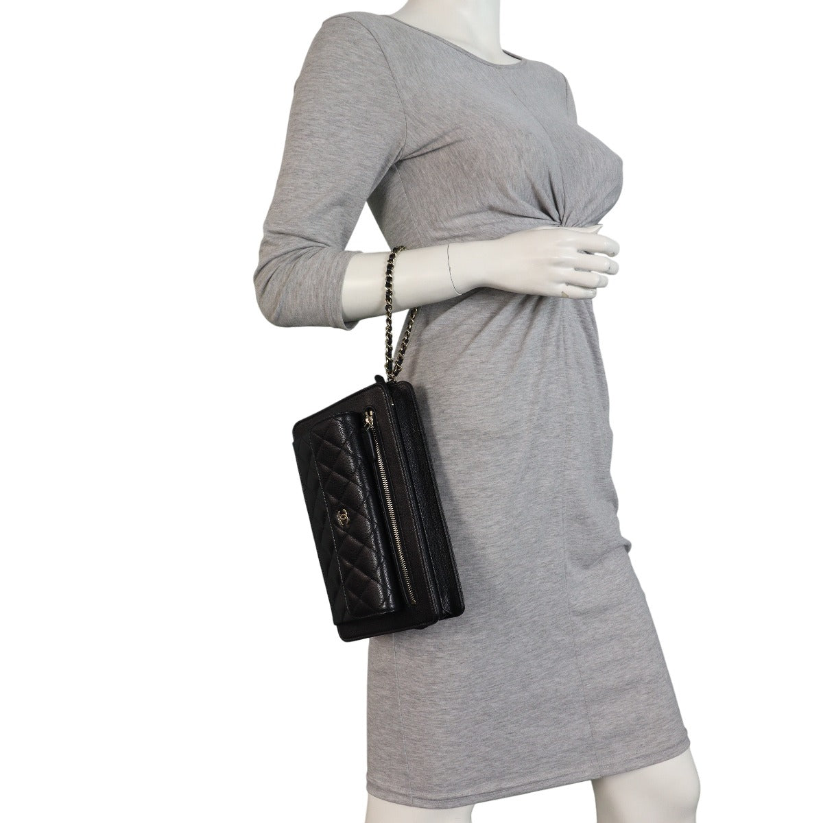 Chanel Front Pocket Wristlet Clutch