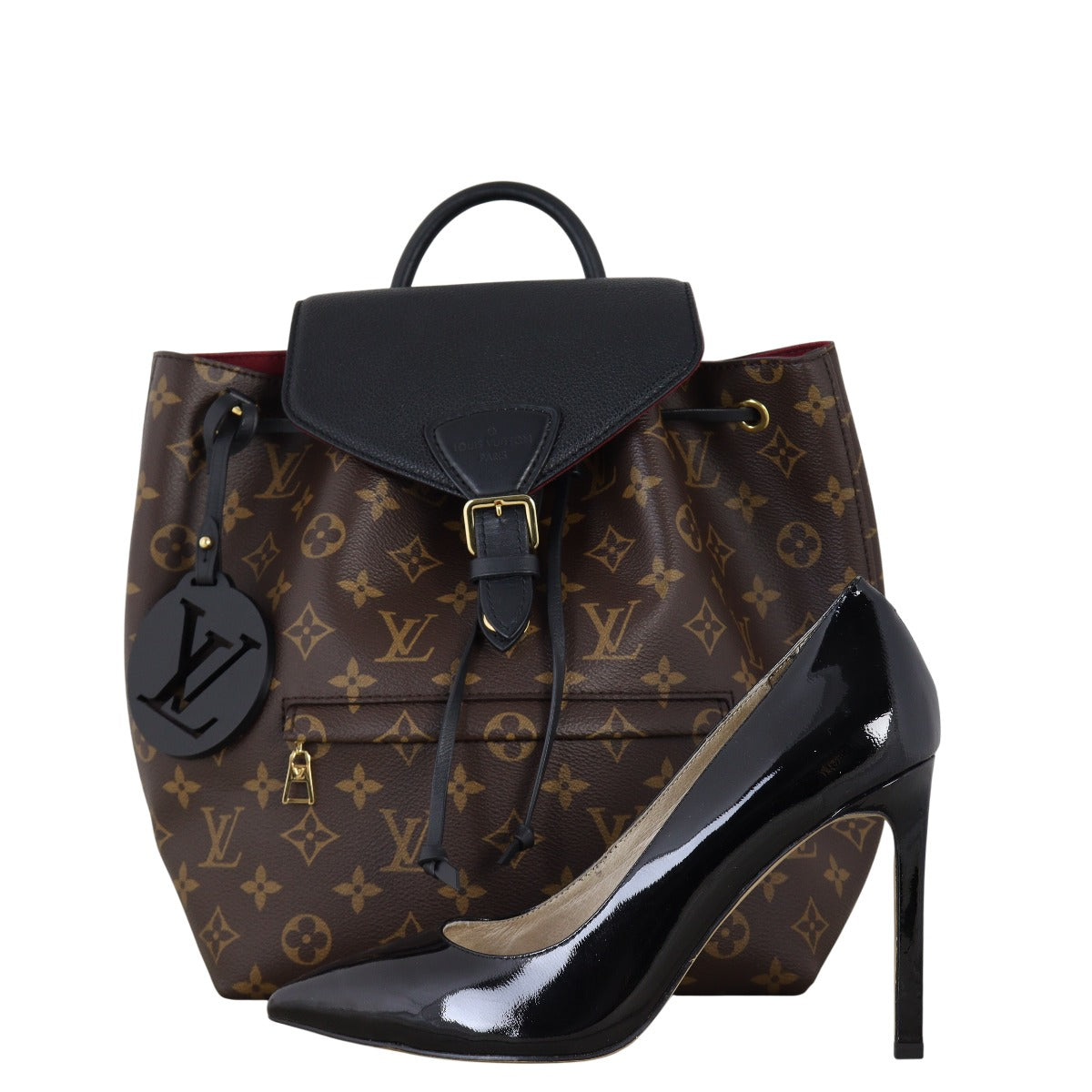 Louis Vuitton Montsouris PM Backpack Monogram Noir Luxe.It.Fwd Louis Vuitton Montsouris PM Backpack Monogram Noir Luxe.It.Fwd