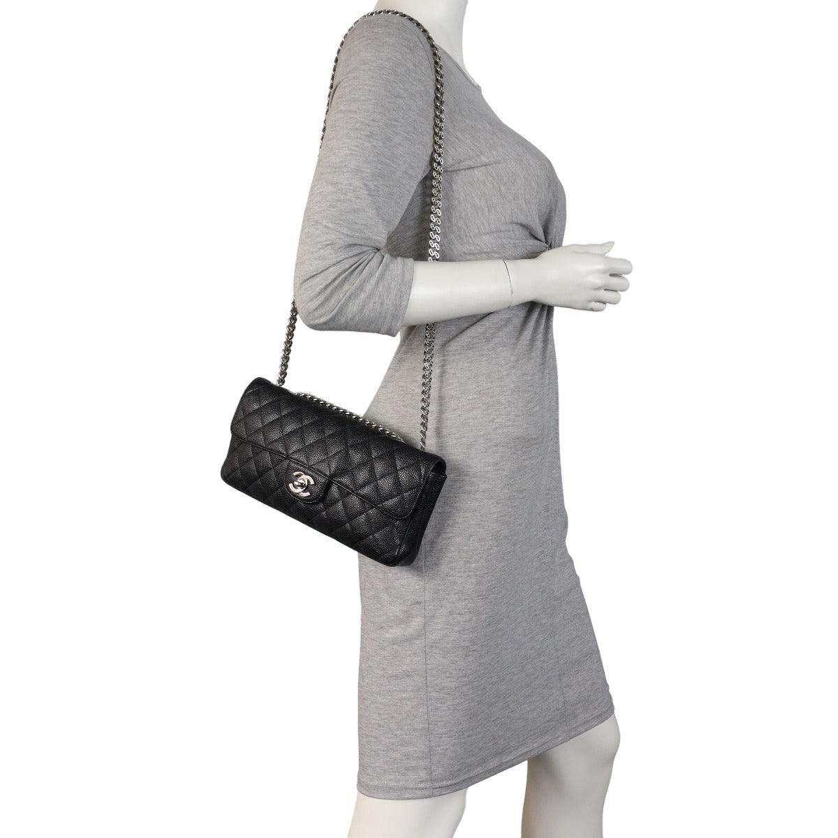 Chanel East West Flap Bag