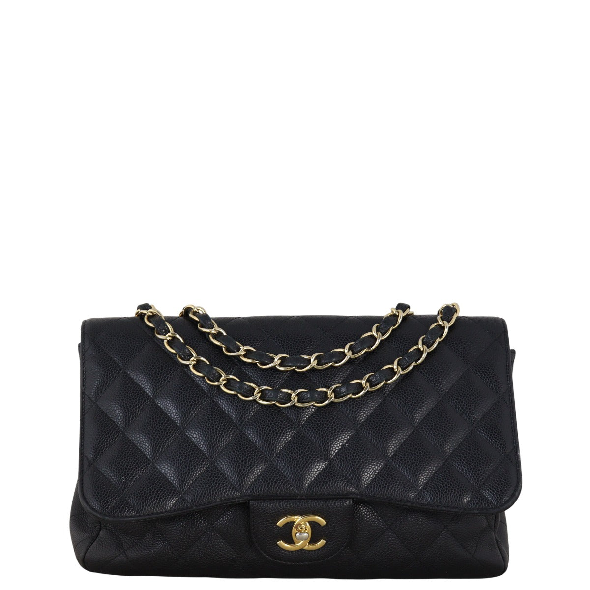 Chanel Classic Single Flap Jumbo Caviar