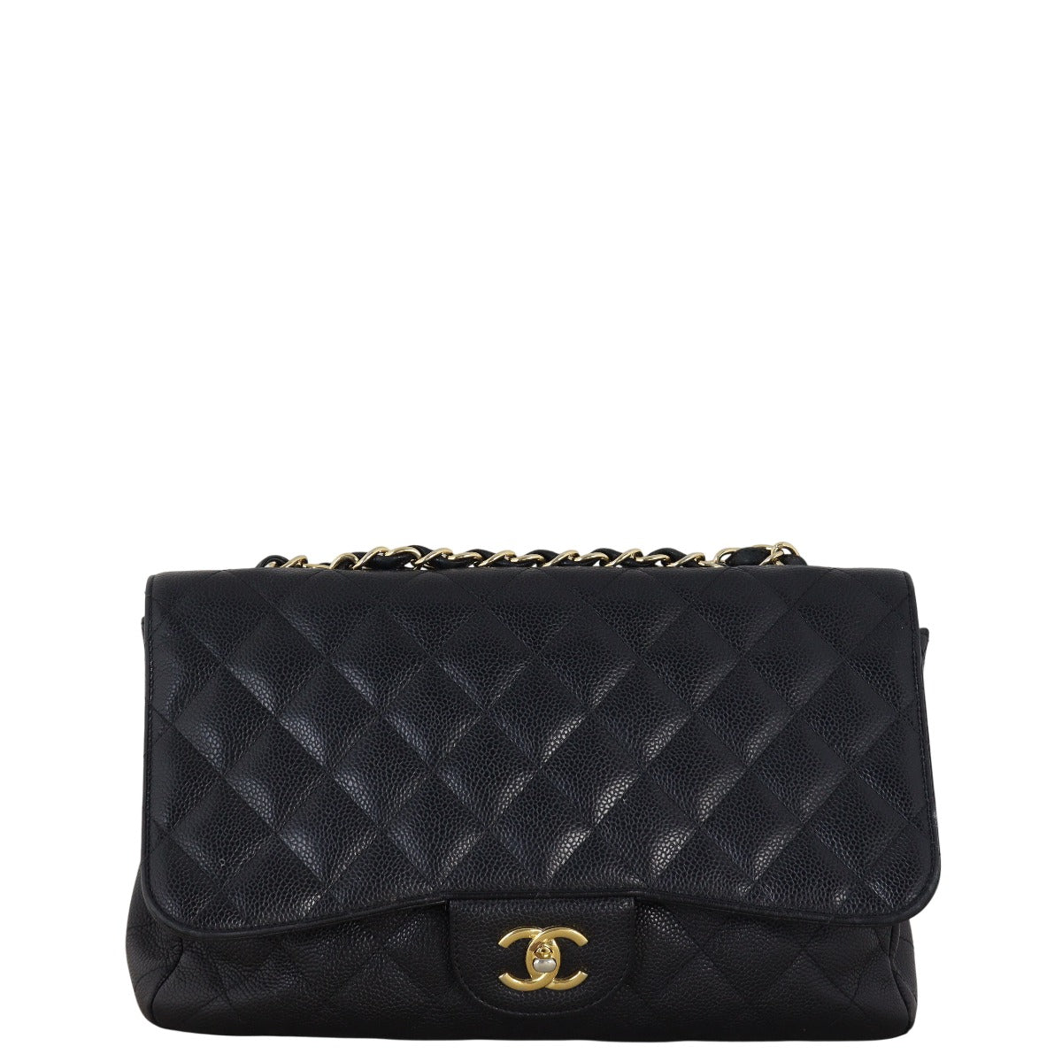 Chanel Classic Single Flap Jumbo Caviar