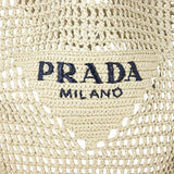 Prada Crochet Raffia Hobo