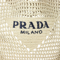 Prada Crochet Raffia Hobo