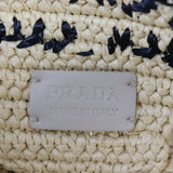 Prada Crochet Raffia Hobo