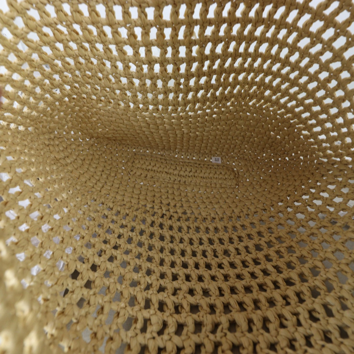 Prada Crochet Raffia Hobo