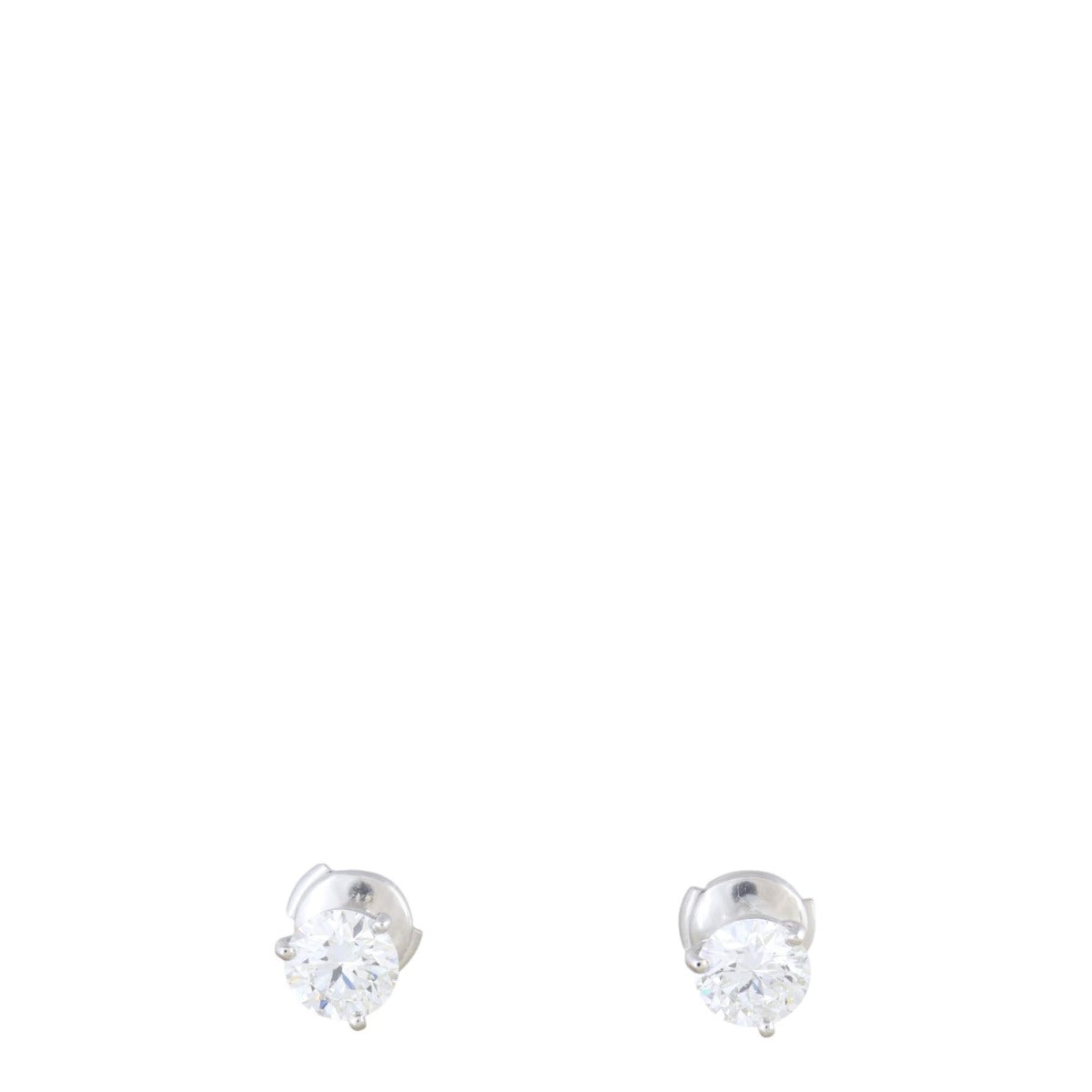Tiffany & Co Diamond Platinum Stud Earrings
