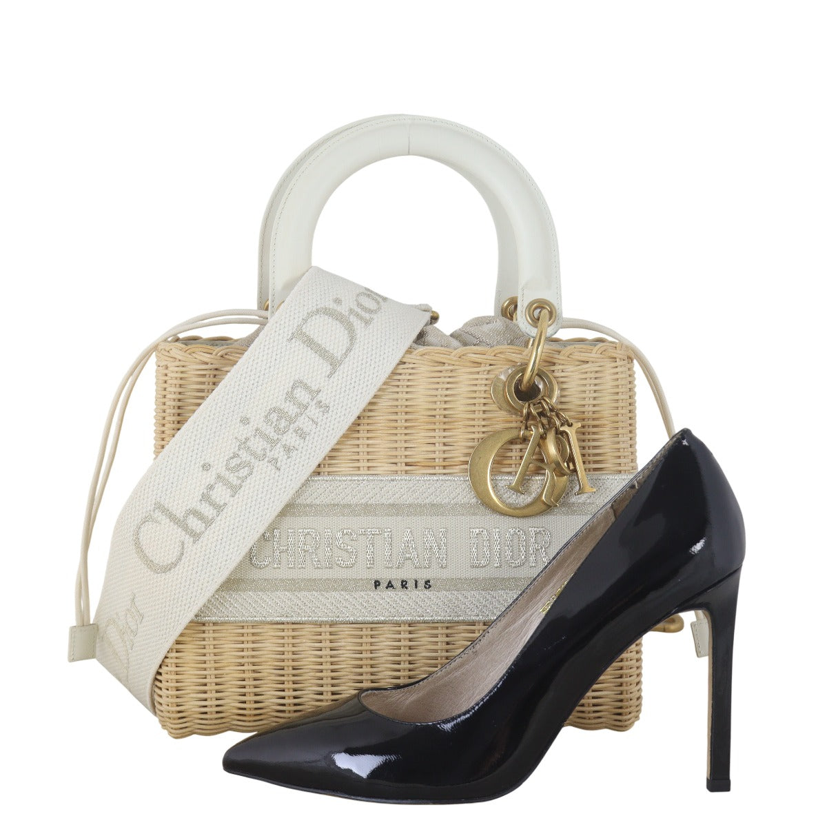 Dior Lady Dior Rattan Oblique Medium