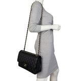 Chanel Classic Double Flap Jumbo Caviar