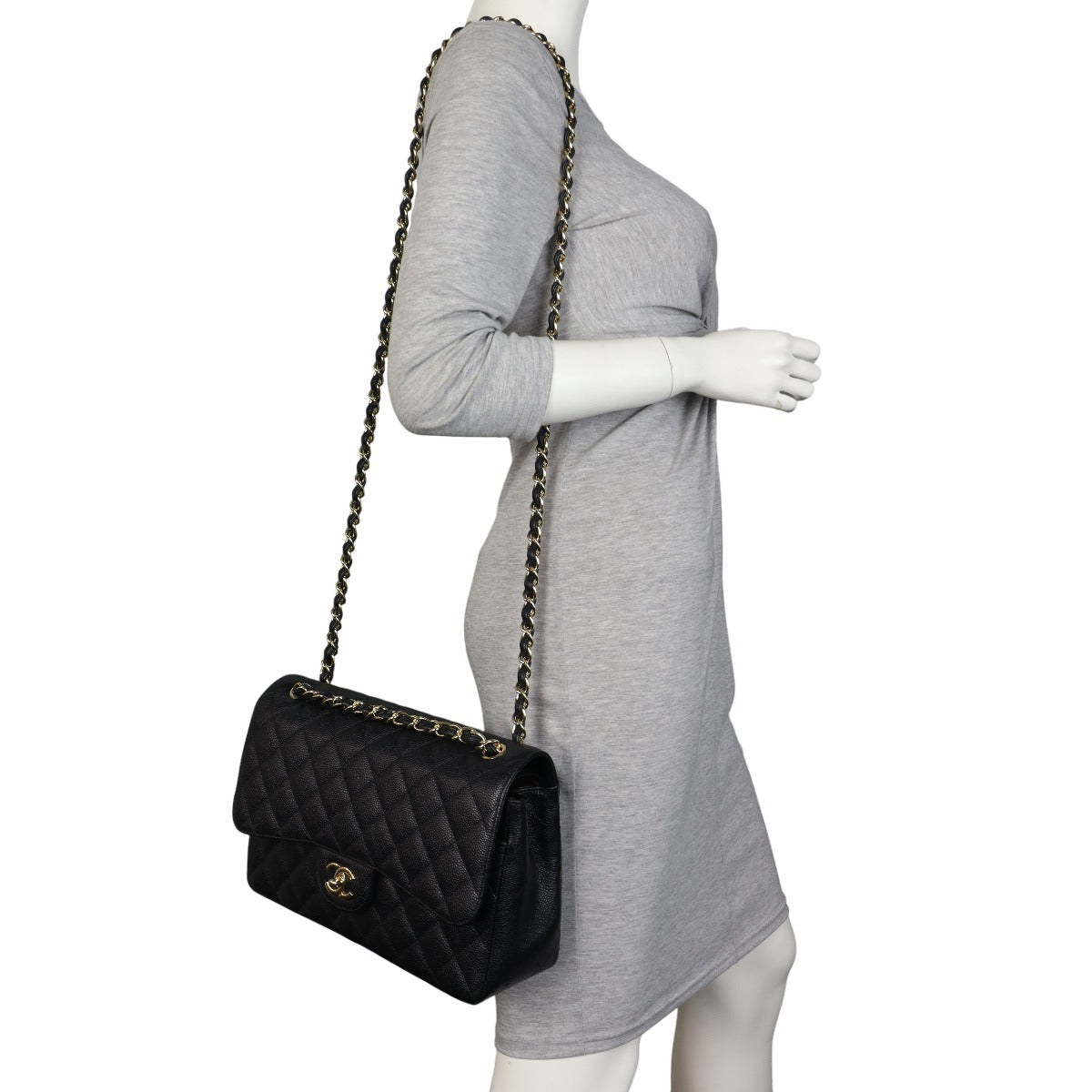 Chanel Classic Double Flap Jumbo Caviar