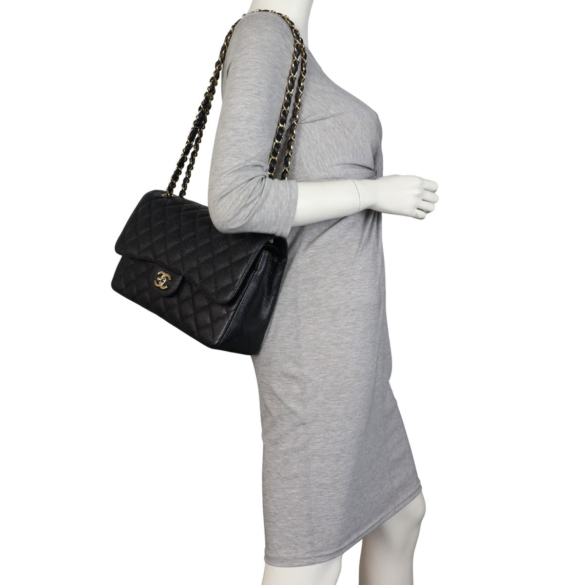 Chanel Classic Double Flap Jumbo Caviar