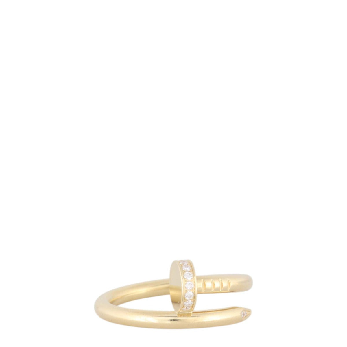 Cartier Juste un Clou Diamond 18k Yellow Gold Ring