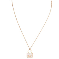 Hermes Amulettes Constance Pendant Diamond 18k Rose Gold Necklace