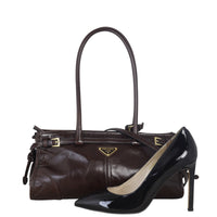 Prada Vitello Shine Bonnie Shoulder Bag Medium