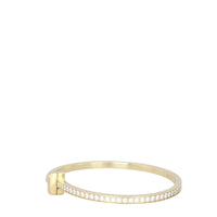 Tiffany & Co T1 Narrow Hinged Diamond 18k Yellow Gold Bracelet