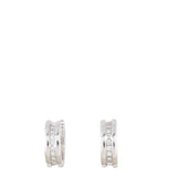Bvlgari B.Zero1 Diamond 18k White Gold Hoop Earrings