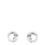 Bvlgari B.Zero1 Diamond 18k White Gold Hoop Earrings