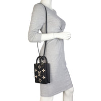 Louis Vuitton Petit Sac Plat Monogram Empreinte Giant Bicolour