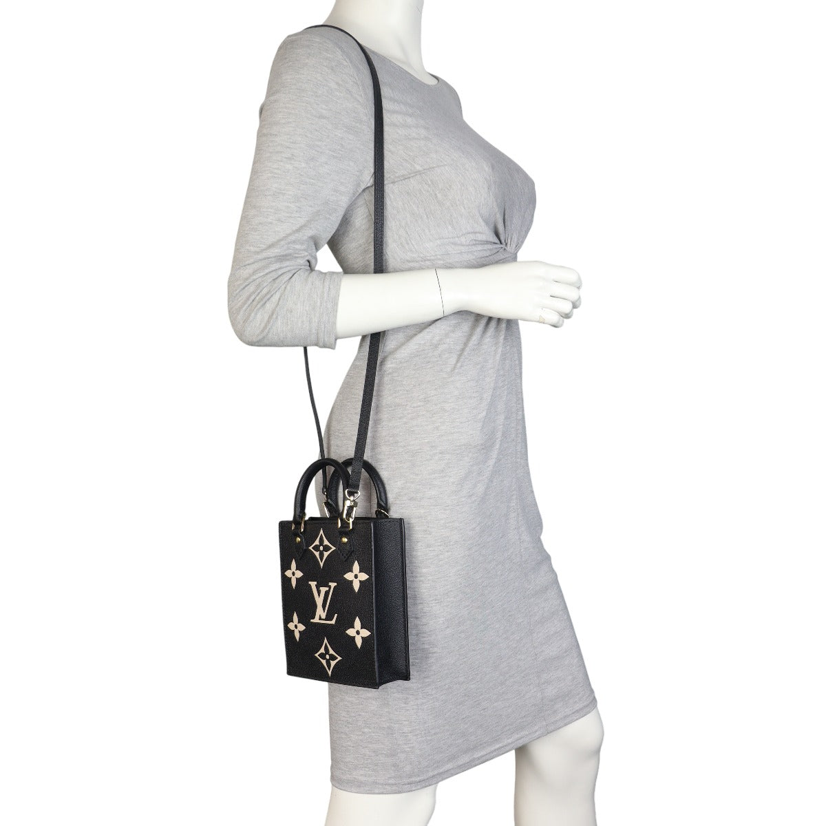 Louis Vuitton Petit Sac Plat Monogram Empreinte Giant Bicolour